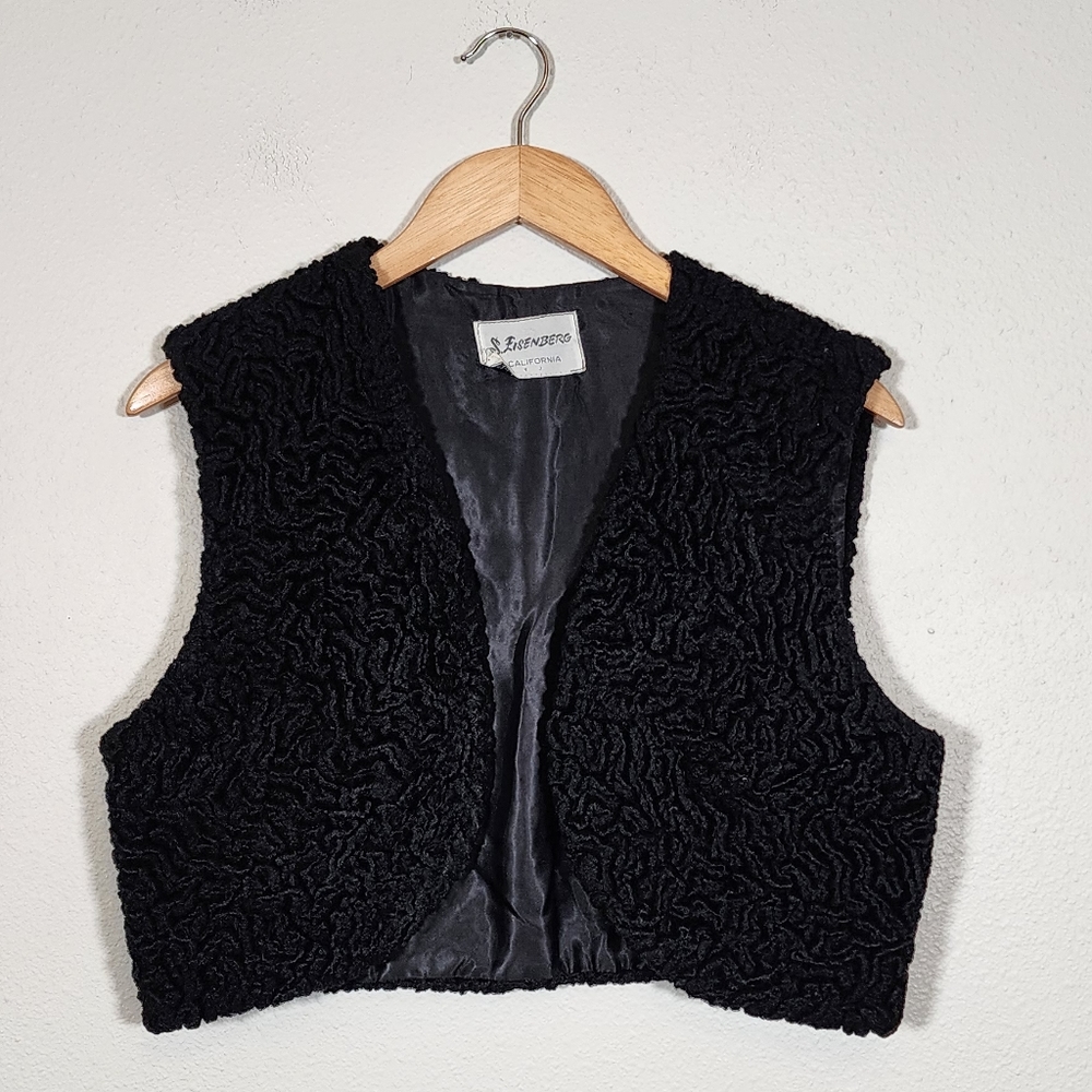 Vintage 60s Curly Wool Vest